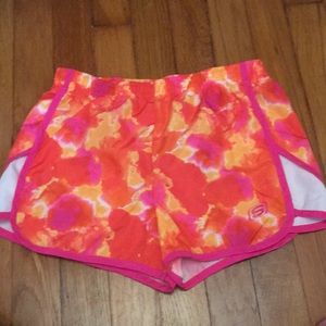 Bright pink and orange shorts for girls!